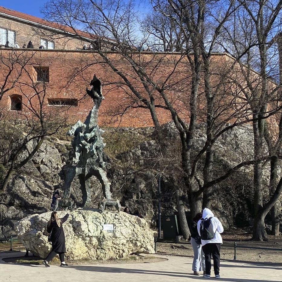 Krakow's fire-spitting dragon sculpture will hold its breath for a fuel-saving checkup